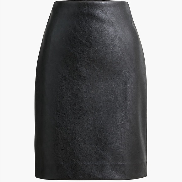 J Crew Faux Leather Pencil Skirt (NWT) - Picture 2 of 4